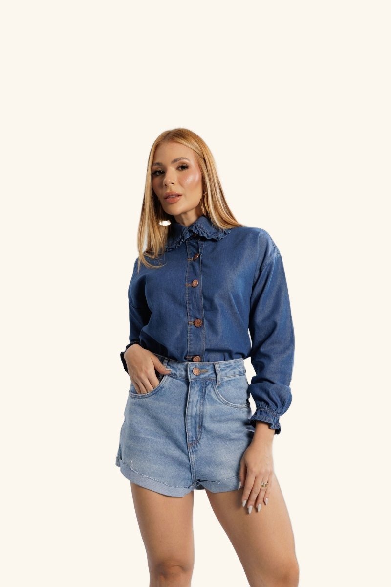 Camisa Jeans Geo
