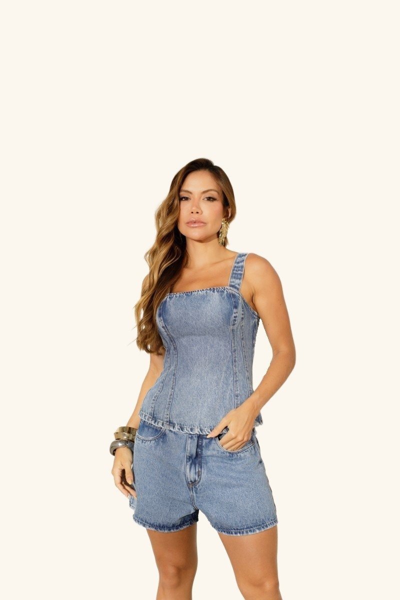 Short Blue Alana