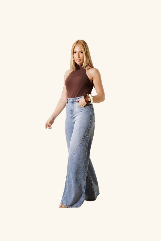 Calça Wide Blue Fernanda